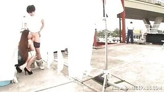 She Reaches Her Hands Down Into His Pants