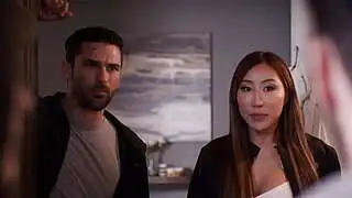 Resort owner fucked busty Asian teen Nicole Doshi after she gave him a perfect blowjob
