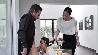 Teen Petite Asian Fucked By Neighbor MILF And Her Husband- Diamond Banks And Elle Voneva
