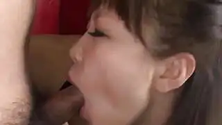 Dirty asian woman Momoka Rin supplies a oral job to her fans after masturbating - the best xxx!