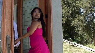 Chubby asian facialized