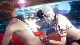 Hentai Sexy Girl Handjob and fucked at pool - Asian Japanese Manga Anime Hentai 3D Porn