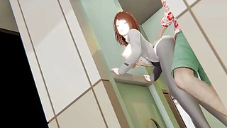 My Hero Academia Hentai - Uraraka having sex in a public toilet - Japanese Asian Manga Anime Cartoon Game Porn Video Animation