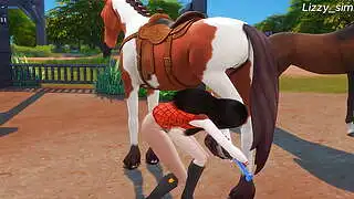Asian girl being penetrated in both holes - sims 4 - 3D animation