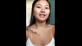 Thick Asian With Huge Tits Bounces All Over 's Dick