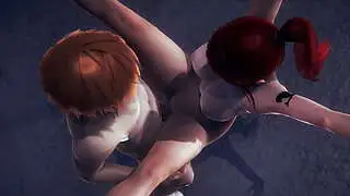 Fairy Tail Hentai - Erza Scarlet haciendo una mamada y siendo follada en un almacén - Pornografía japonesa de manga, anime y videojuegos asiáticos