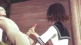Hentai Uncensored - Mia jerk off and fucked with creampie - Japanese Asian Manga Anime Film Game Porn